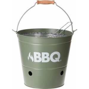 BARBEQUE BUCKET 26CM MATT GREEN