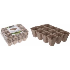 POTTING PLANT TRAY FIBRE SET 6PCE