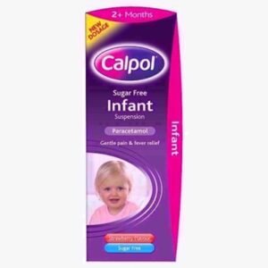 CALPOL INFANT SUSPEN 2+ SUGAR FREE 100ML PK6