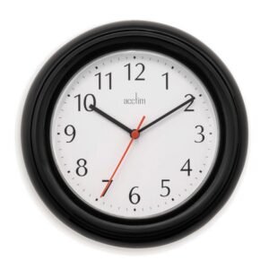 ACCTIM WYCOMB BLACK WALL CLOCK