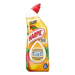 HARPIC LIQUID ACTIVE FRESH TROPICAL MANGO & PEACH 750ML PK12