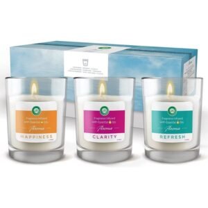 AIRWICK CANDLE GIFT BOX 220G SET OF 3