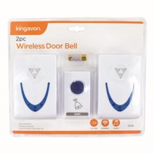 KINGAVON 2PCE WIRELESS DOOR BELL