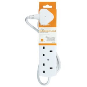 KINGAVON 4 WAY EXTENSION LEAD 2M CABLE