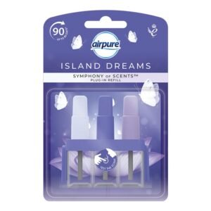 AIRPURE PLUG IN 3 FRAGRANCE REFILL ISLAND DREAMS PK12