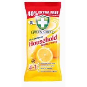 GREEN SHIELD HOUSEHOLD WIPES 70S PK12