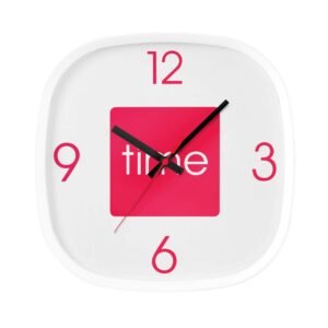 ARCO WALL CLOCK HOT PINK 30 X 30CM