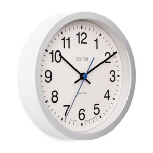 ACCTIM BROMHAM SILVER WALL CLOCK