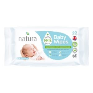 NATURA BABY WIPES BIODEGRADABLE 60S PK16