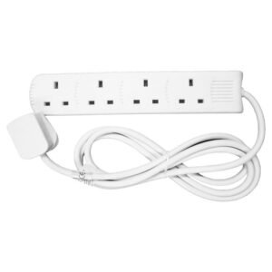 POWERPLUS 4 GANG 5M EXT LEAD 13AMP