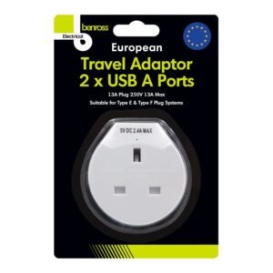 EUROPEAN TRAVEL ADAPTOR WITH USB