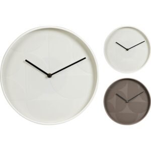WALL CLOCK PP 2 ASSORTED 30CM