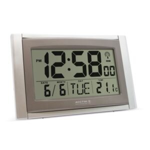 ACCTIM STRATUS CLOCK SILVER