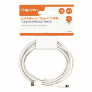KINGAVON 2M LIGHTNING TO TYPE C CABLE