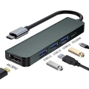 KINGAVON 5 IN 1 USB HUB 15CM