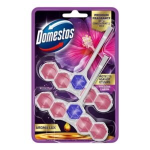 DOMESTOS POWER RIMBLOCK TWIN AROMA LUX HIBISCUS 50G PK7