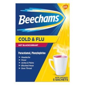 BEECHAMS COLD & FLU HOT BLACKCURRANT 5S PK6 MLR