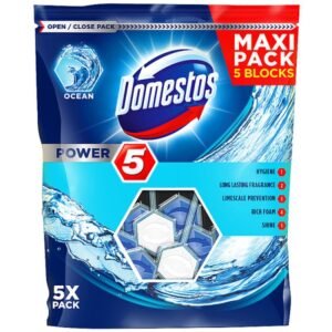 DOMESTOS POWER 5 RIMBLOCK MAXI PACK (5 X 55G) EACH