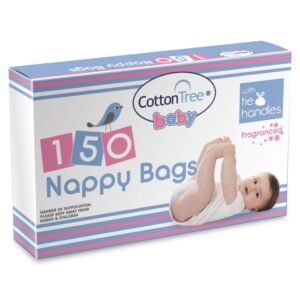 COTTON TREE 150 NAPPY BAGS FRAGRANCED PACK OF 12