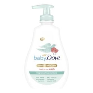 DOVE BABY WASH HEAD TO TOE SENSITIVE 400ML PK6