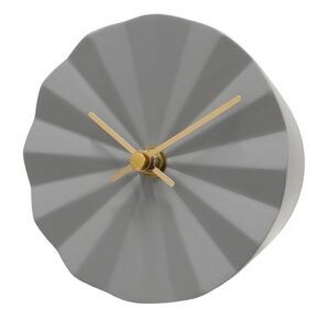 ACCTIM LAYLA SMOKE GREY RESIN TABLE CLOCK