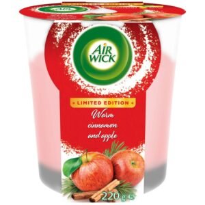 AIRWICK CANDLE CINNAMON & APPLE 220G PK6