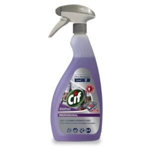 CIF PROFESSIONAL SAFEGUARD 2 IN 1 DISINFECTANT 750ML PK6