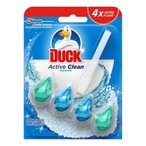 TOILET DUCK ACTIVE CLEAN RIM BLOCK MARINE 38G PK8