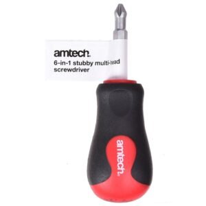 AMTECH 6IN1 STUBBY MULTI HEAD SCREWDRIVER