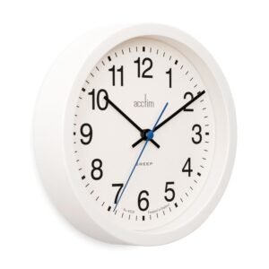ACCTIM BROMHAM WHITE WALL CLOCK