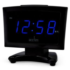 ACCTIM JENSON BLACK ALARM CLOCK