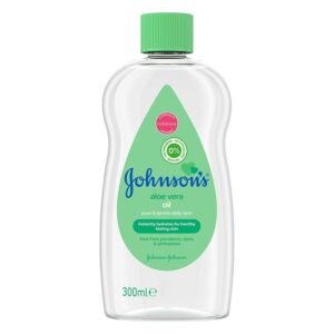 JOHNSONS BABY ALOE VERA OIL 300ML PK6