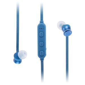 GROOV-E WIRELESS BLUETOOTH EARPHONES METAL BUDS BLUE