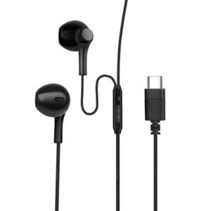 DIGITAL BUDS USB-C EARPHONES WITH REMOTE MIC & VOLUME CONTROL BLACK