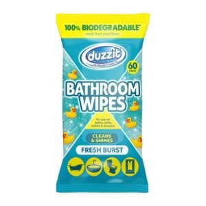 DUZZIT WIPES BIODEGRADABLE BATHROOM FRESH BURST 60S PK14