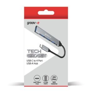 GROOV-E MULTIPORT HUB USB-C TO 4 X USB-A PORTS