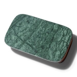 APOLLO MARBLE SERVING PLATTER RECTANGULAR GREEN