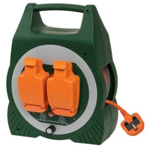 DAEWOO WEATHERPROOF EXTENSION REEL 2 GANG 15M
