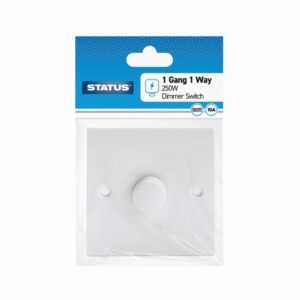 STATUS 1 WAY DIMMER SWITCH WHITE