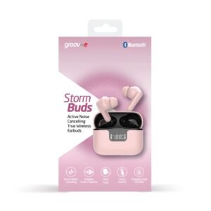 GROOV-E STORM BUDS TRUE WIRELESS EARPHONE WITH ANC PINK