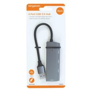 KINGAVON 4 PORT USB 3.0 HUB 15CM