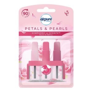 AIRPURE PLUG IN 3 FRAGRANCE REFILL PETALS & PEARLS PK12