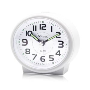 RAVEL BEEP ALARM CLOCK PASTILLE OVAL WHITE