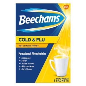 BEECHAMS COLD & FLU HOT LEMON & HONEY 5S PK6 MLR