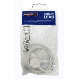 DAEWOO 1 GANG 2MTR EXTENSION LEAD