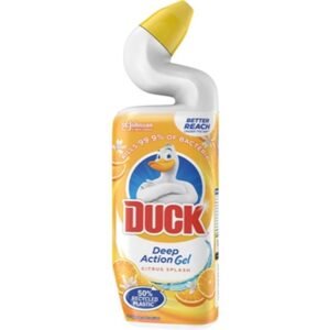 TOILET DUCK LIQUID CLEANER LEMON 750ML PK8