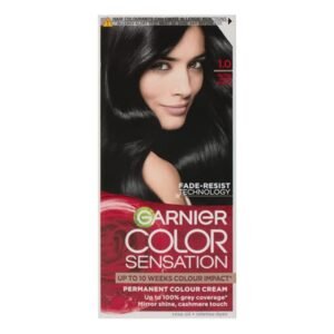 GARNIER COLOUR SENSATION HAIR DYE ONYX BLACK 1.0 PK6