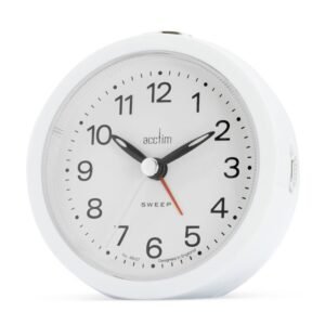 ACCTIM ELANA WHITE ALARM CLOCK