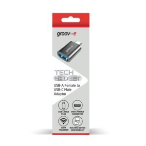 GROOV-E USB-A FEMALE TO USB-C MALE ADAPTOR
