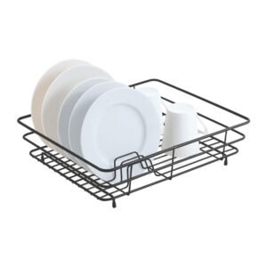 CASA & CASA WIRE COATED DISH RACK SMALL BLACK